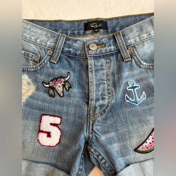 Rails Blue Jean Shorts - Size 25 - Picture 6 of 14